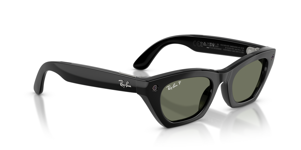 Ray-Ban Meta (Gen 3) Zena - Brillant Noir / Vert Polarisé