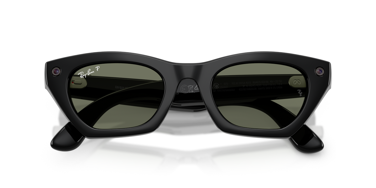Ray-Ban Meta (Gen 3) Zena - Brillant Noir / Vert Polarisé