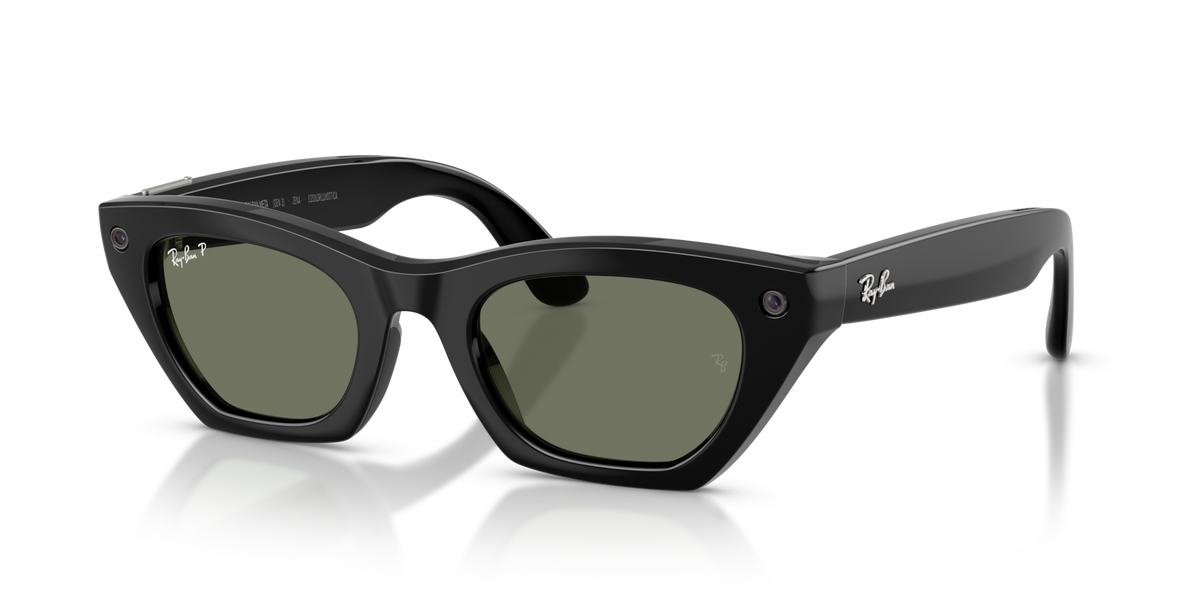 Ray-Ban Meta (Gen 3) Zena - Brillant Noir / Vert Polarisé