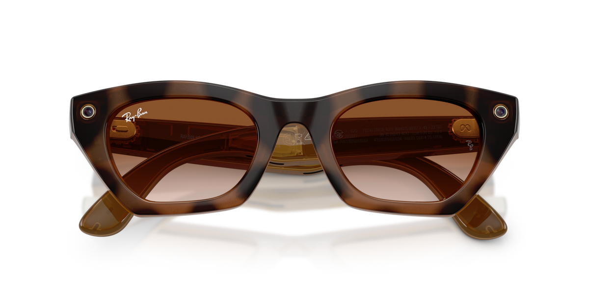 Ray-Ban Meta (Gen 3) Zena - Poli Havana / Dégradé Marron