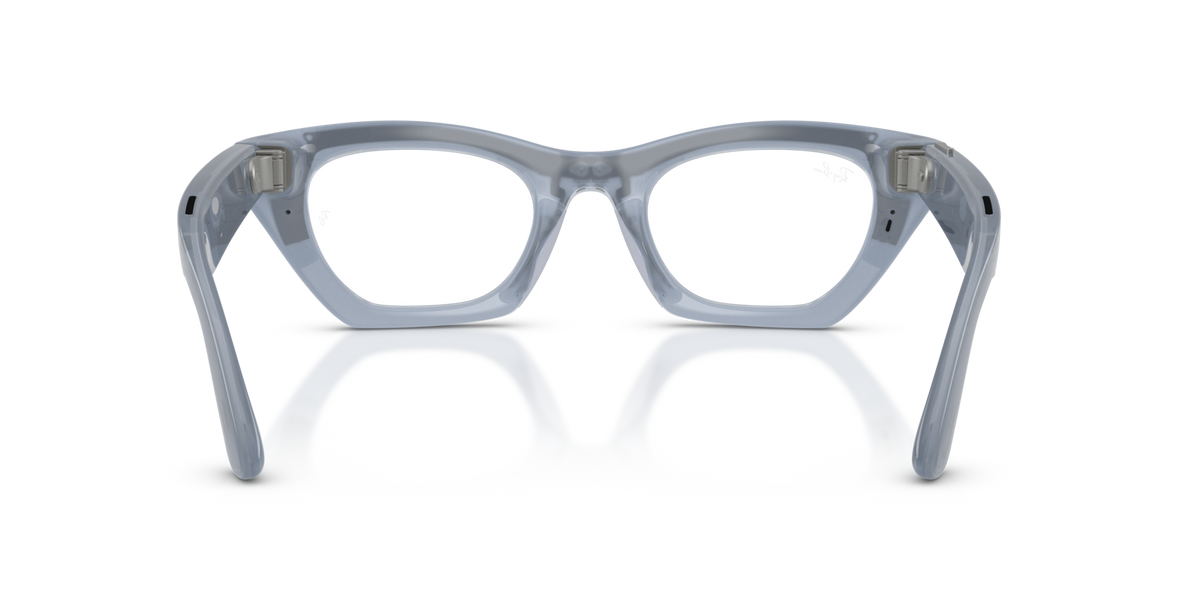 Ray-Ban Meta (Gen 3) Zena - Poli Gris lilas laiteux / Transparent/Cuivre