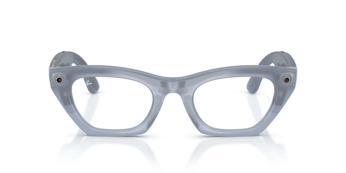 Ray-Ban Meta (Gen 3) Zena - Poli Gris lilas laiteux / Transparent/Cuivre