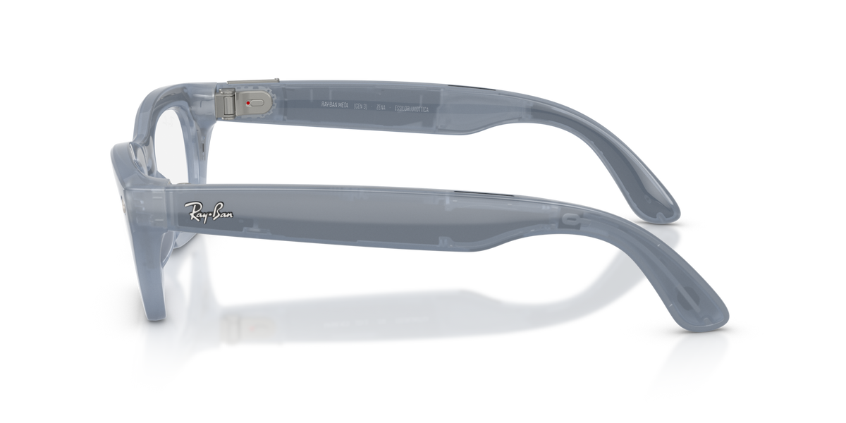 Ray-Ban Meta (Gen 3) Zena - Poli Gris lilas laiteux / Transparent/Cuivre