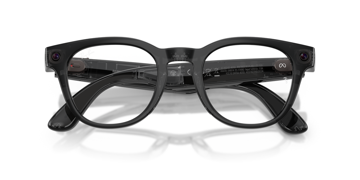 Ray-Ban Meta (Gen 2) Scriber Optics - Brillant Transparent Noir / Verres de Démonstration