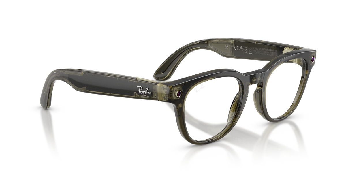 Ray-Ban Meta (Gen 2) Scriber Optics - Poli Olive foncé transparent / Verres de Démonstration