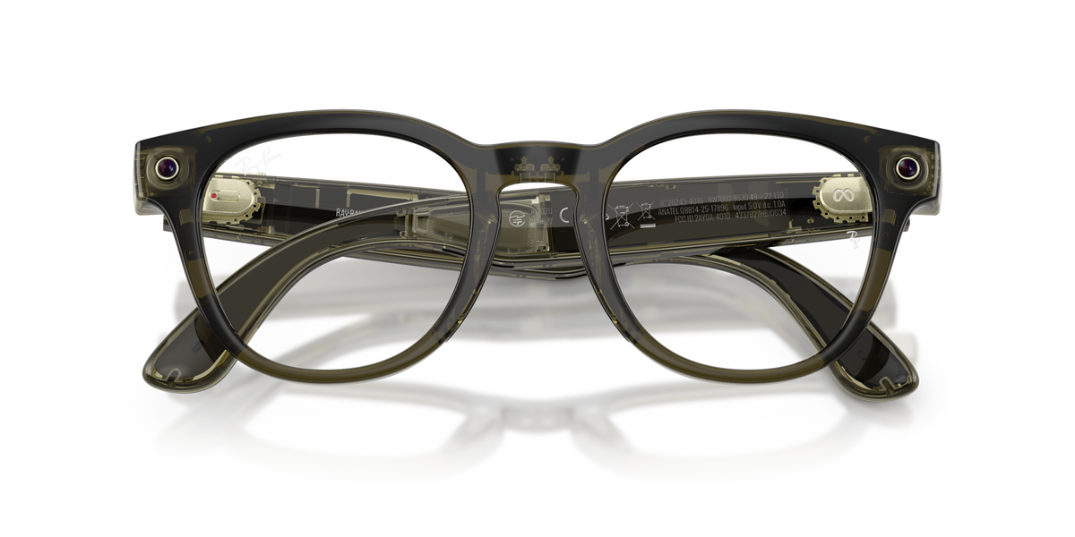 Ray-Ban Meta (Gen 2) Scriber Optics - Poli Olive foncé transparent / Verres de Démonstration