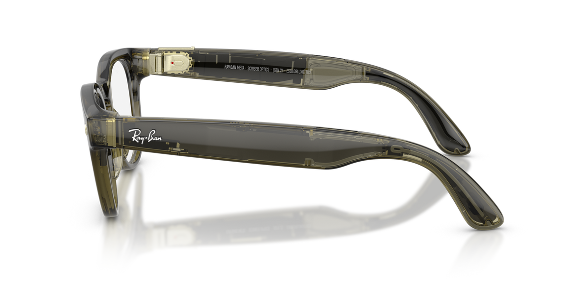 Ray-Ban Meta (Gen 2) Scriber Optics - Poli Olive foncé transparent / Verres de Démonstration