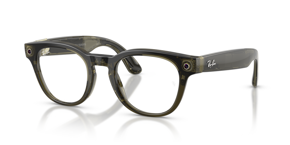 Ray-Ban Meta (Gen 2) Scriber Optics - Poli Olive foncé transparent / Verres de Démonstration