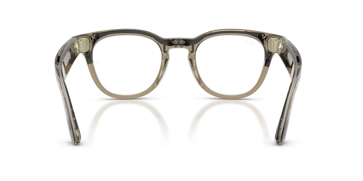 Ray-Ban Meta (Gen 2) Scriber Optics - Brillant Beige pierre transparent / Verres de Démonstration