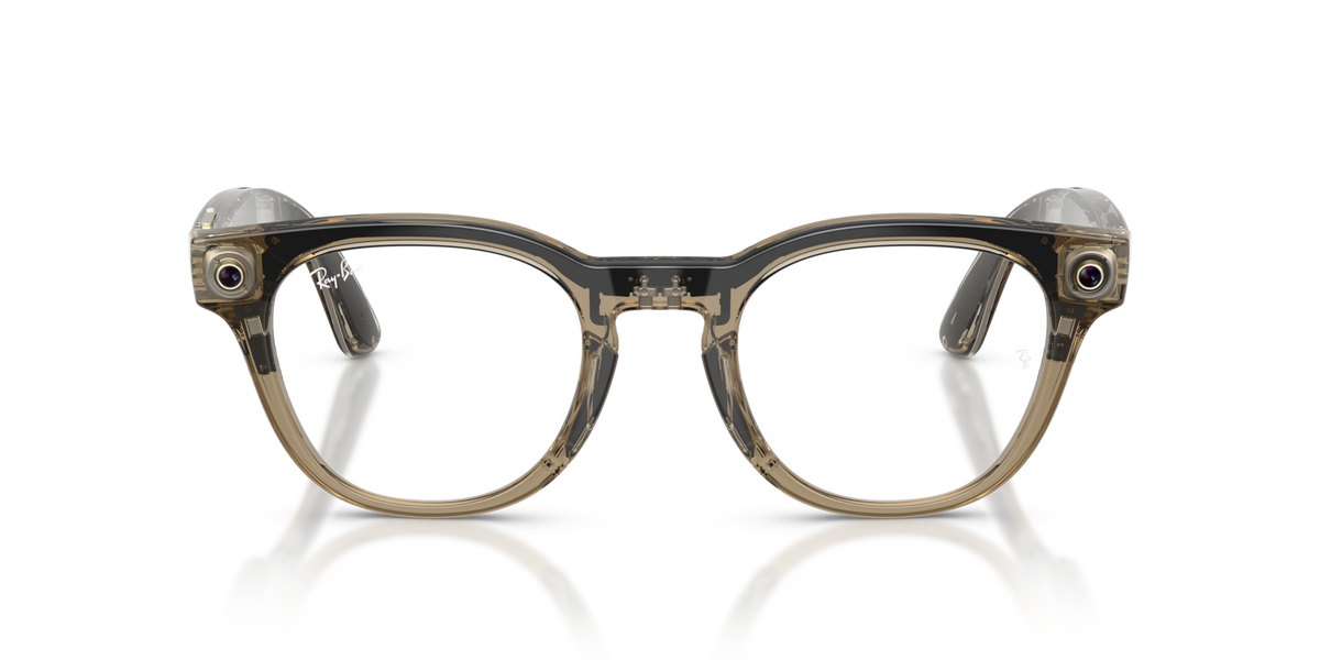 Ray-Ban Meta (Gen 2) Scriber Optics - Brillant Beige pierre transparent / Verres de Démonstration