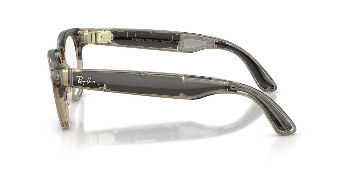 Ray-Ban Meta (Gen 2) Scriber Optics - Brillant Beige pierre transparent / Verres de Démonstration