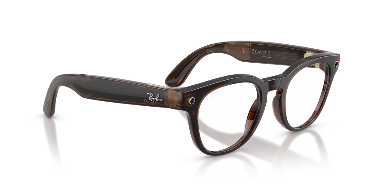 Ray-Ban Meta (Gen 2) Scriber Optics - Brillant Ombre transparent / Verres de Démonstration