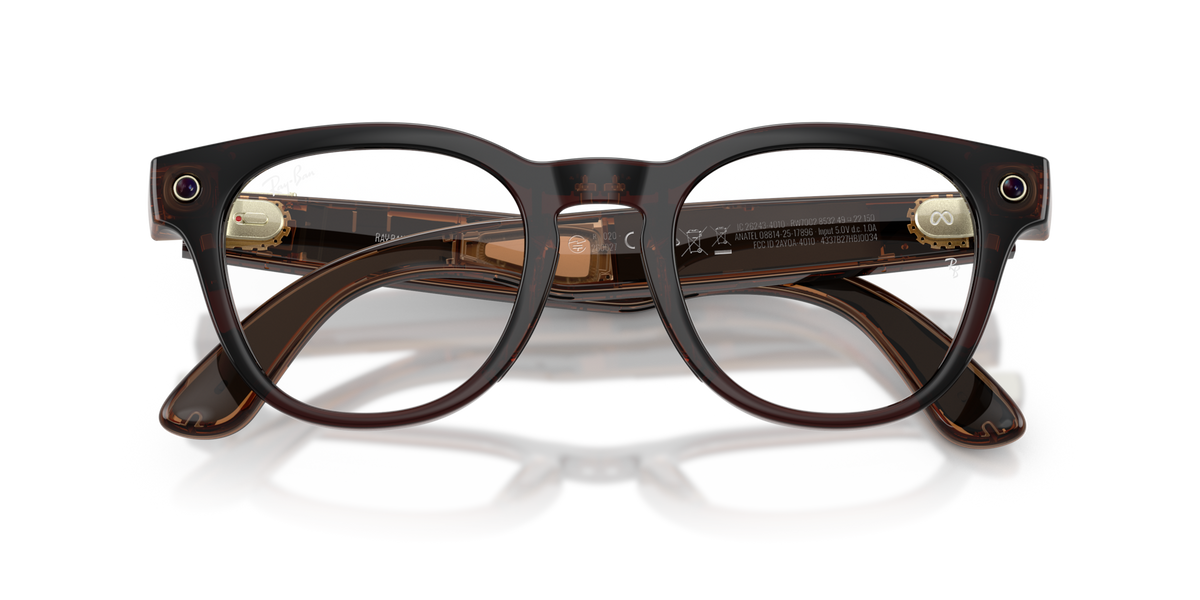 Ray-Ban Meta (Gen 2) Scriber Optics - Brillant Ombre transparent / Verres de Démonstration