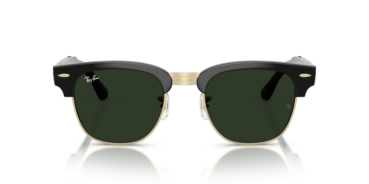 Ray-Ban Meta Audio Clubmaster - Brillant Noir / Transparent/Vert Graphite