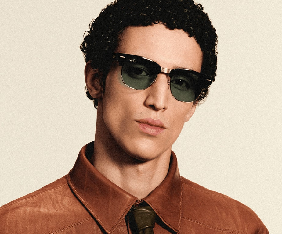 Ray-Ban Meta Audio Clubmaster - Brillant Noir / Transparent/Vert Graphite