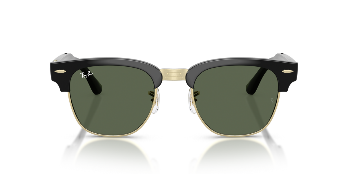 Ray-Ban Meta Audio Clubmaster - Brillant Noir / Vert G15