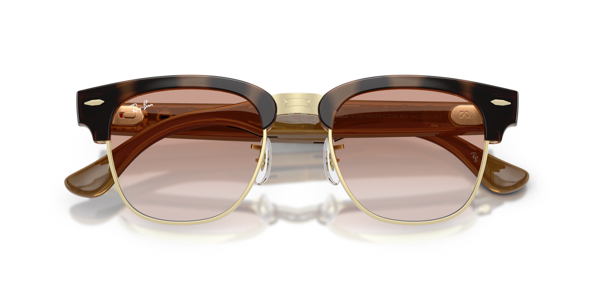Ray-Ban Meta Audio Clubmaster - Brillant Havana / Dégradé Marron