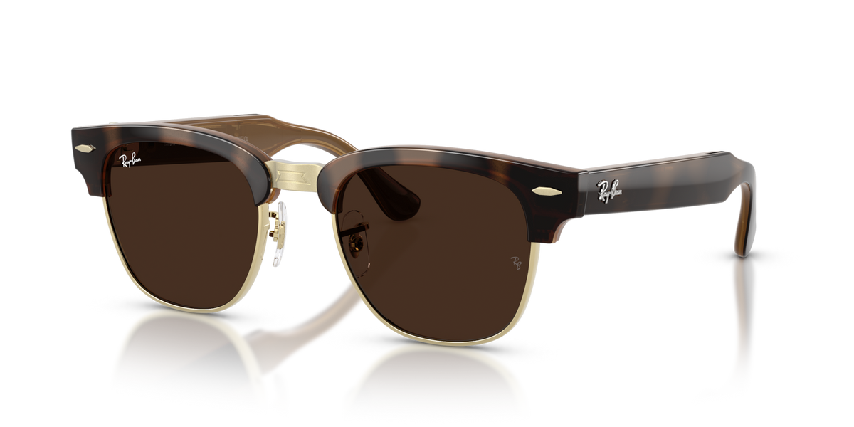Ray-Ban Meta Audio Clubmaster - Brillant Havana / Incolore/Marron