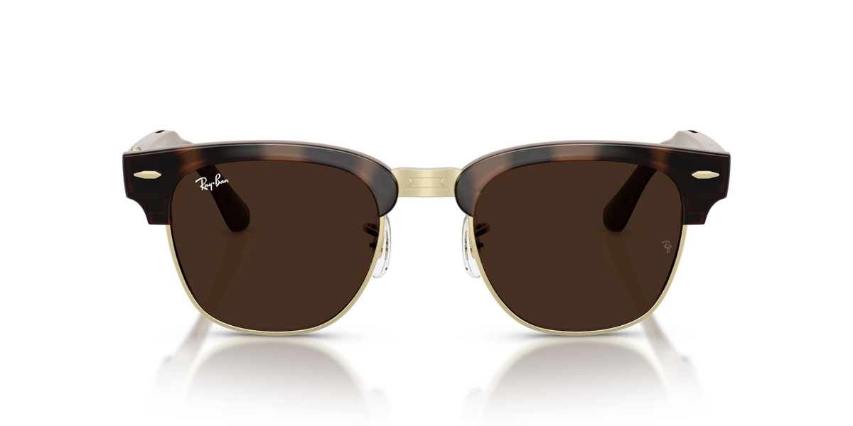 Ray-Ban Meta Audio Clubmaster - Brillant Havana / Incolore/Marron