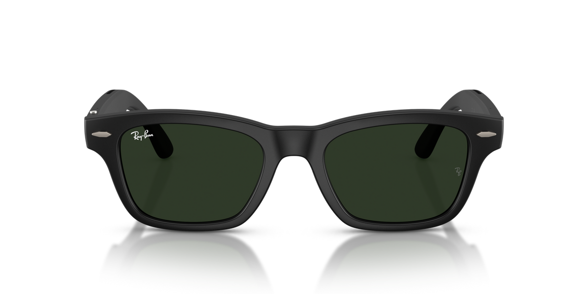 Ray-Ban Meta Audio Burbank - Mat Noir / Transparent/Vert Graphite