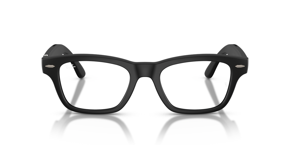 Ray-Ban Meta Audio Burbank - Mat Noir / Transparent/Vert Graphite