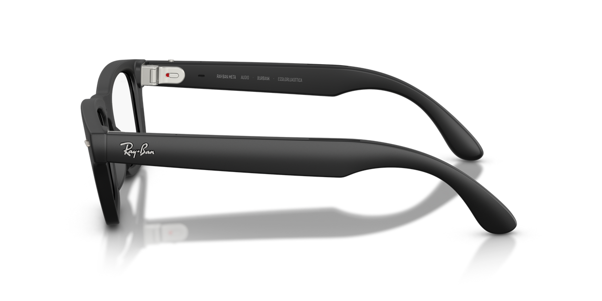 Ray-Ban Meta Audio Burbank - Mat Noir / Transparent/Vert Graphite