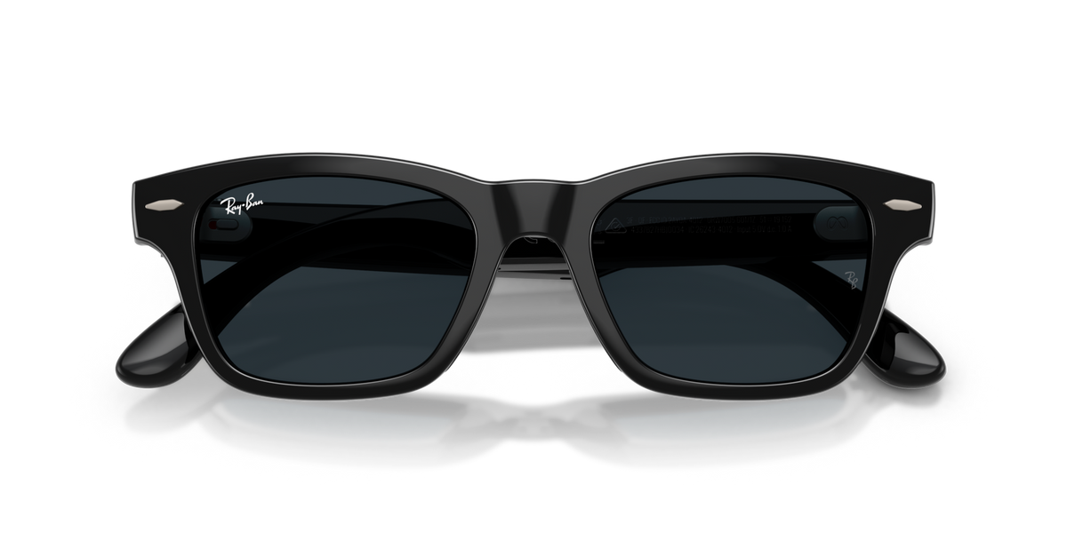 Ray-Ban Meta Audio Burbank - Brillant Noir / Transparent/Gris