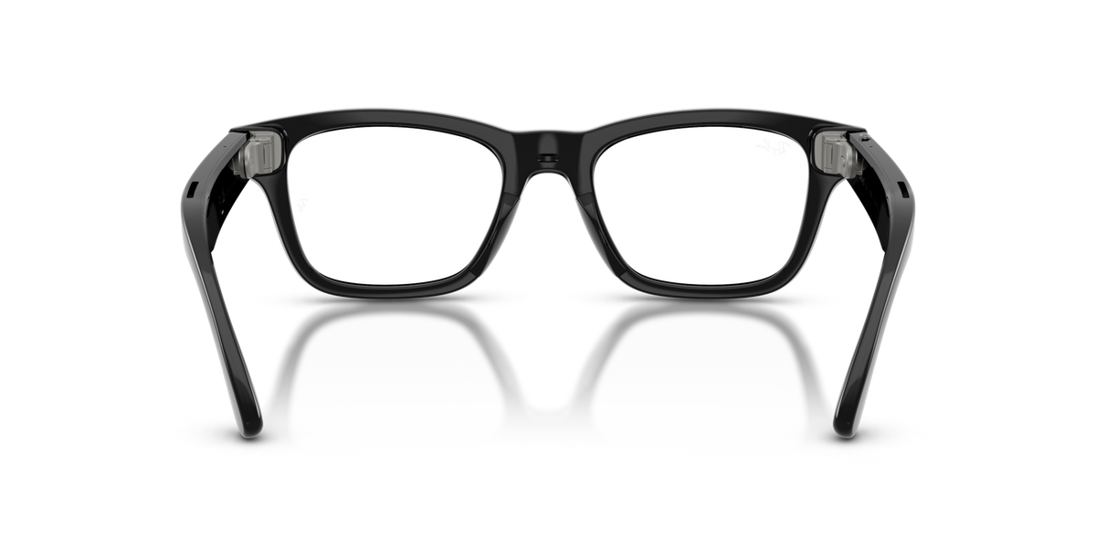 Ray-Ban Meta Audio Burbank - Brillant Noir / Transparent/Gris