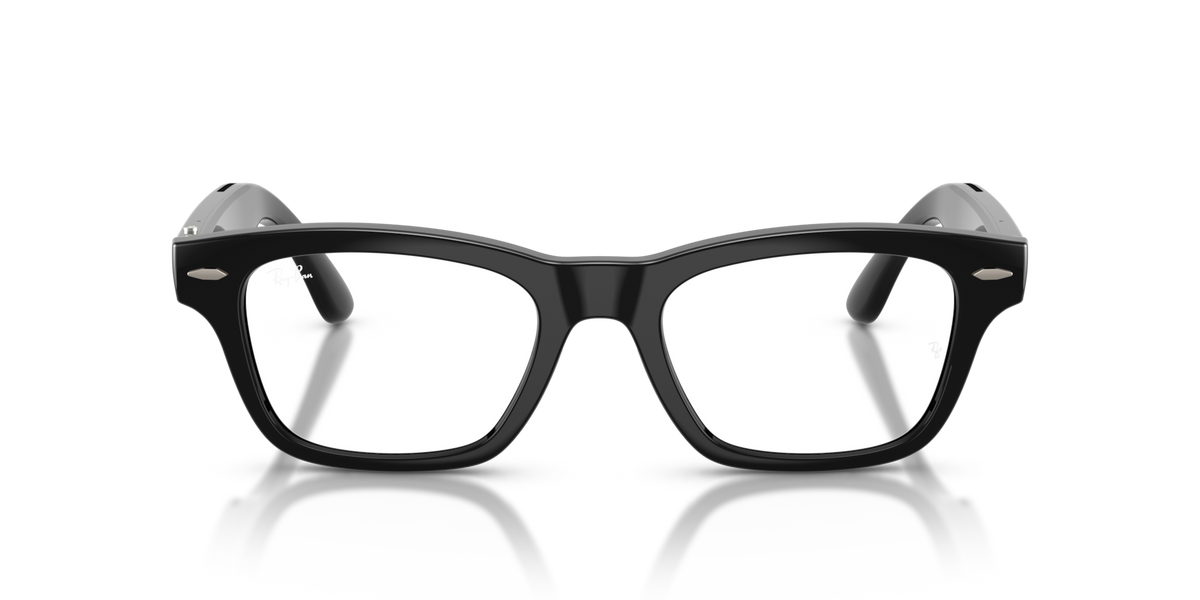 Ray-Ban Meta Audio Burbank - Brillant Noir / Transparent/Gris