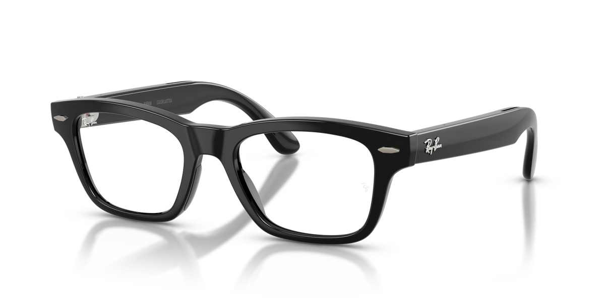 Ray-Ban Meta Audio Burbank - Brillant Noir / Transparent/Gris