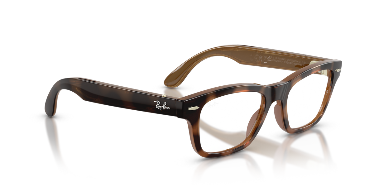Ray-Ban Meta Audio Burbank - Brillant Havana / Incolore/Marron