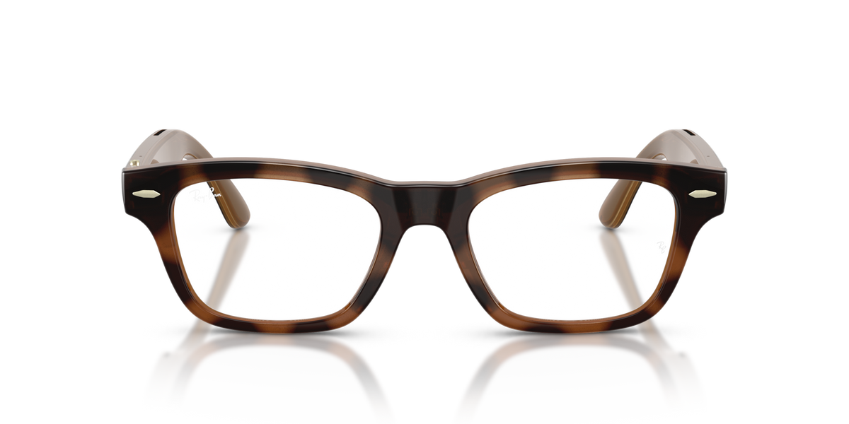 Ray-Ban Meta Audio Burbank - Brillant Havana / Incolore/Marron