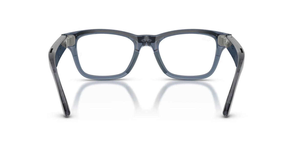 Ray-Ban Meta Audio Burbank - Brillant Transparent Bleu / Incolore/Saphir