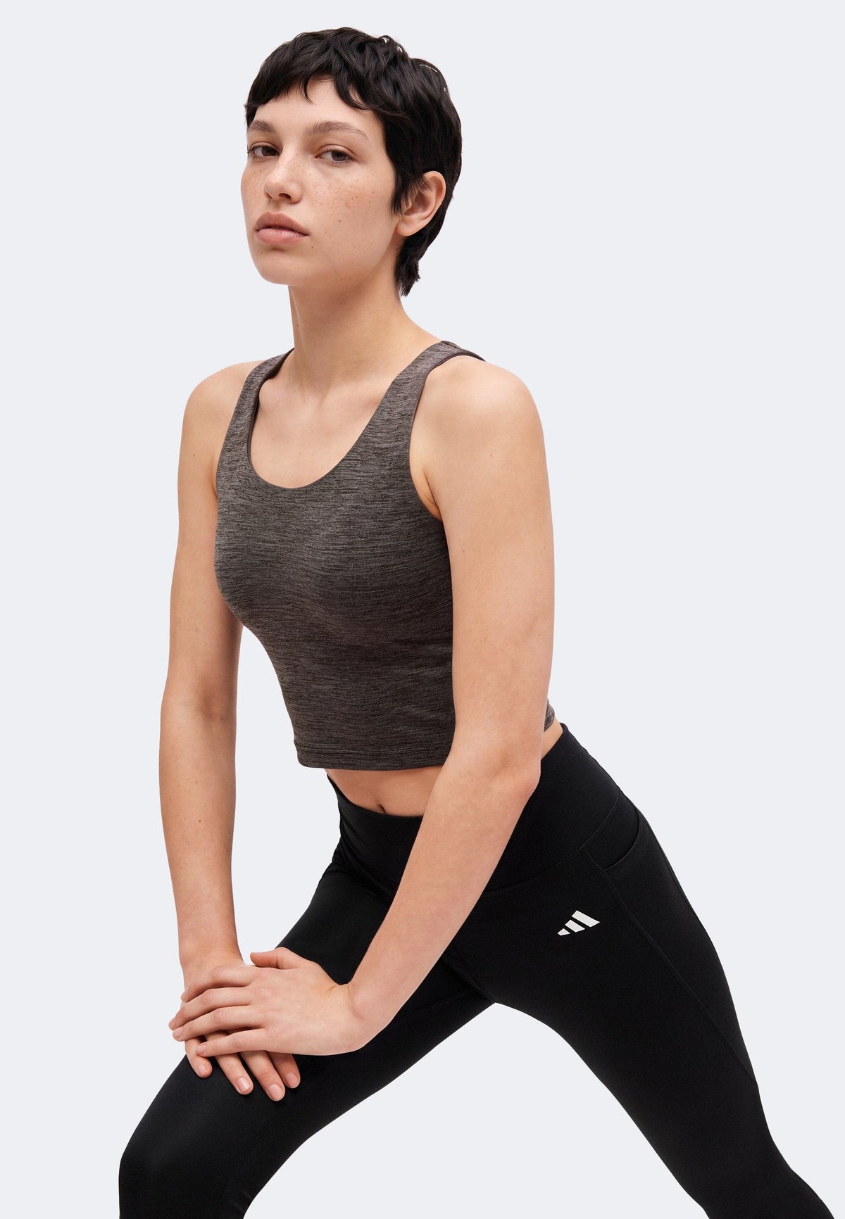 adidas Performance Optime Essentials Stash Pocket Full Length – Leggings Femme – black/noir
