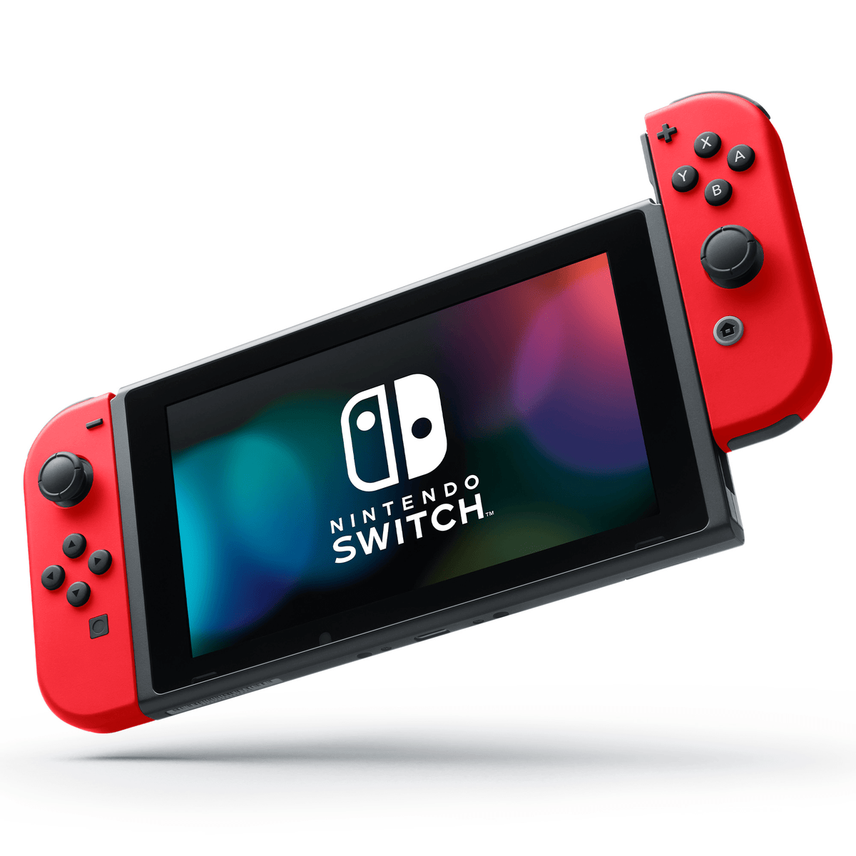 Nintendo Switch (rouge) + Super Mario Odyssey + autocollants Super Mario Bros. - Le film