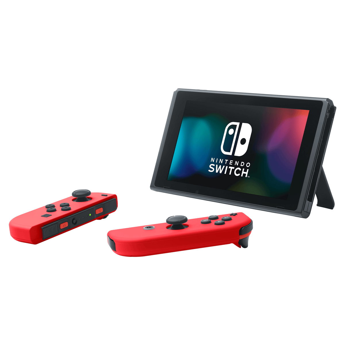 Nintendo Switch (rouge) + Super Mario Odyssey + autocollants Super Mario Bros. - Le film