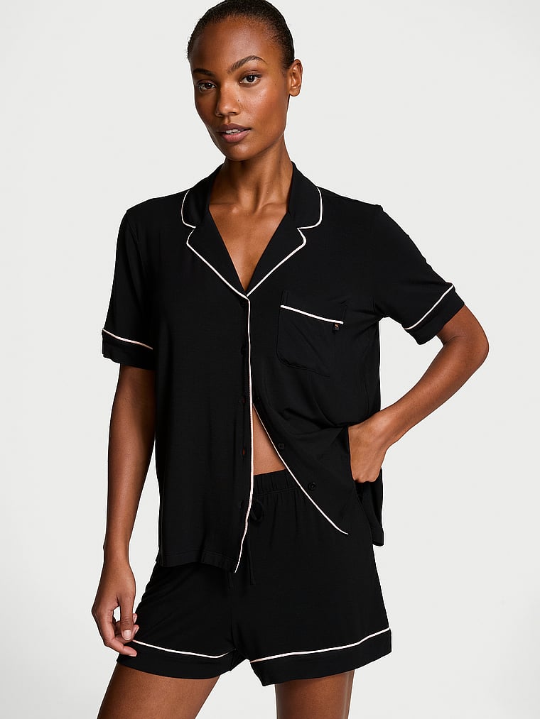 SoSoft™ Modal Short Pajama Set - BLACK