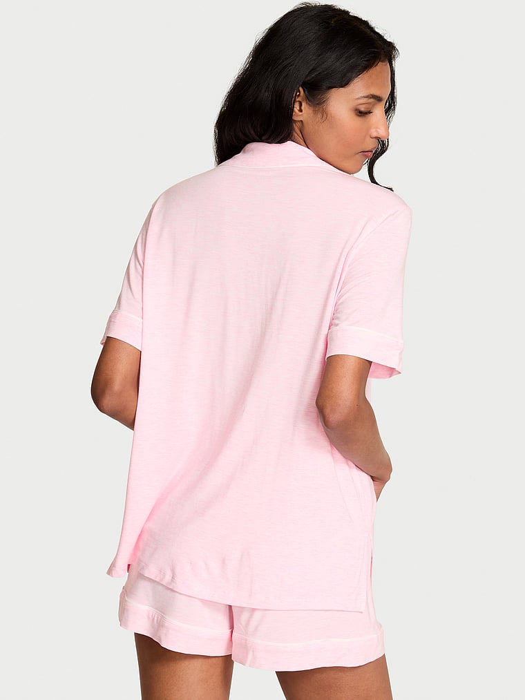SoSoft™ Modal Short Pajama Set - Heather Pink Petal