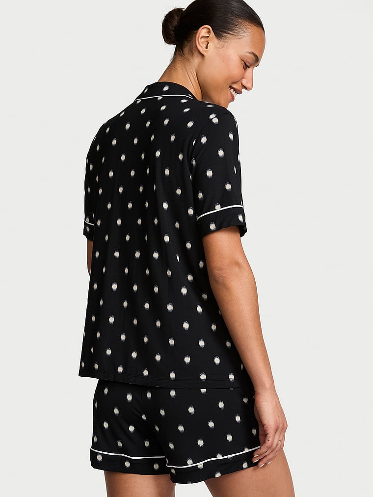 SoSoft™ Modal Short Pajama Set - Black Dots
