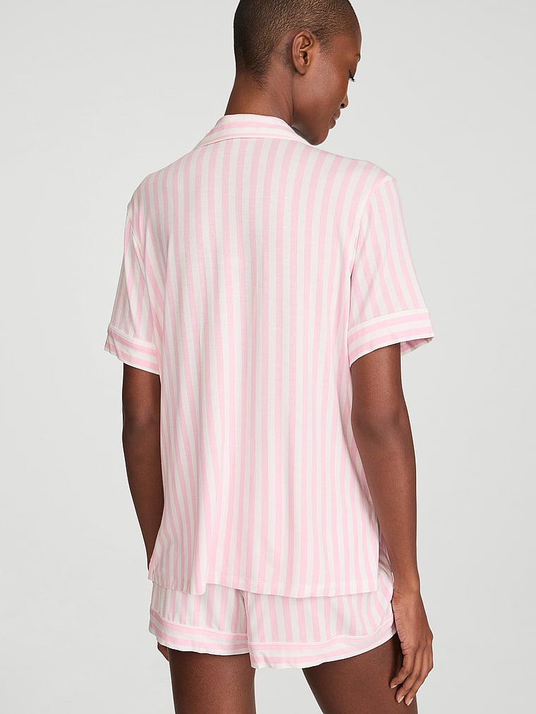 SoSoft™ Modal Short Pajama Set - Iconic Pink Stripes