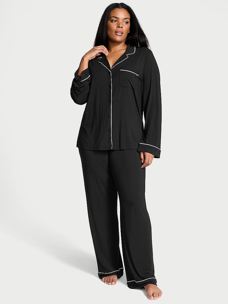 SoSoft™ Modal Long Pajama Set - BLACK