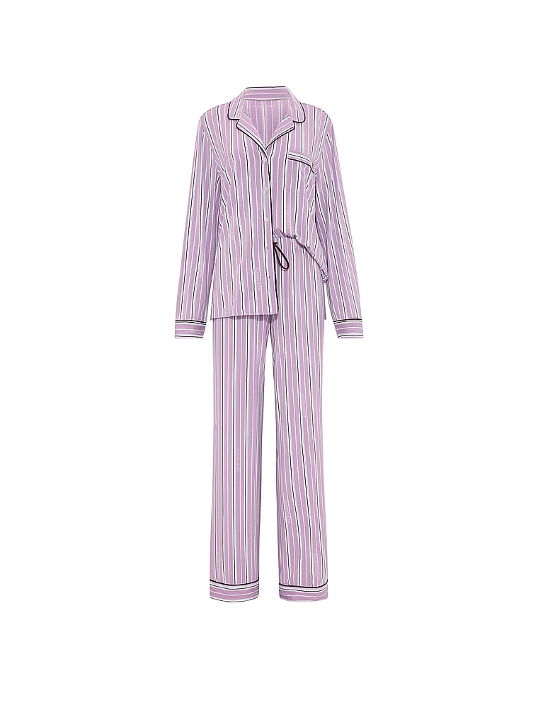SoSoft™ Modal Long Pajama Set - Alluring Lilac Stripes
