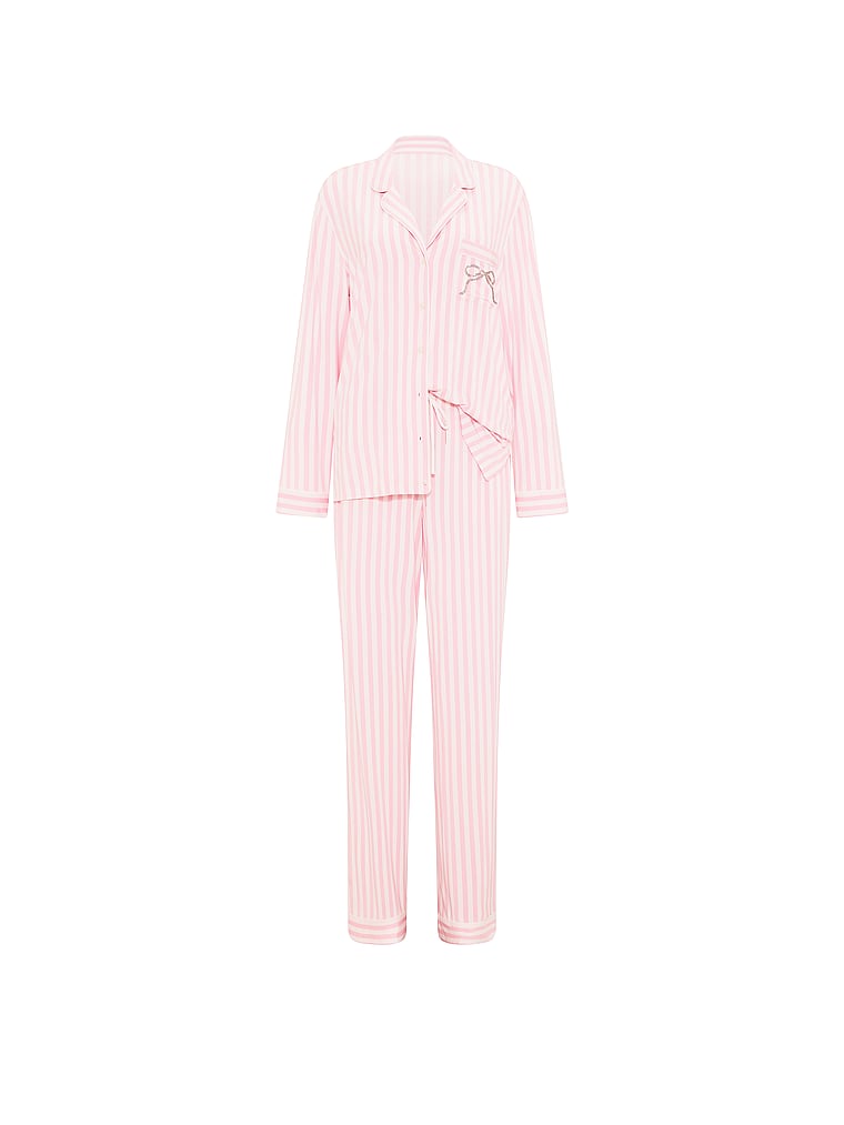 SoSoft™ Modal Long Pajama Set - Iconic Pink Stripes
