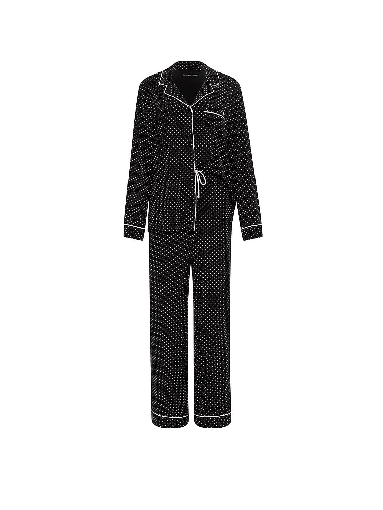 SoSoft™ Modal Long Pajama Set - Black Dots