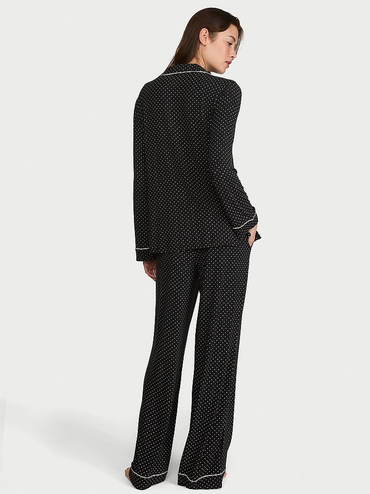 SoSoft™ Modal Long Pajama Set - Black Dots