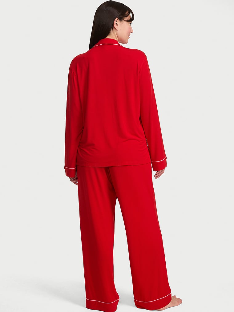 SoSoft™ Modal Long Pajama Set - Lipstick