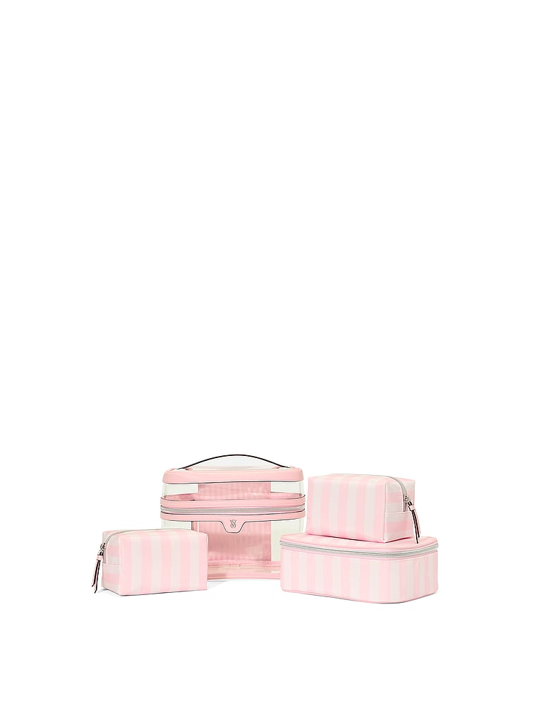 4-Piece Makeup Bag - Heritage Stripe