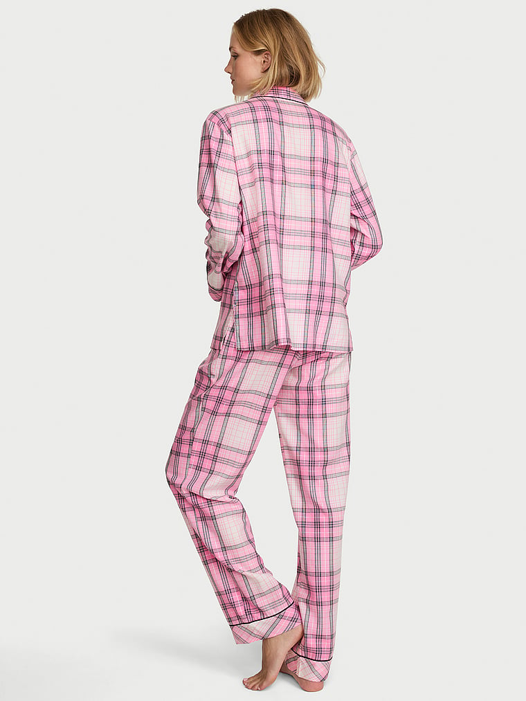 CozyFlannel™ Long Pajama Set - Sexy Little Pink Plaid