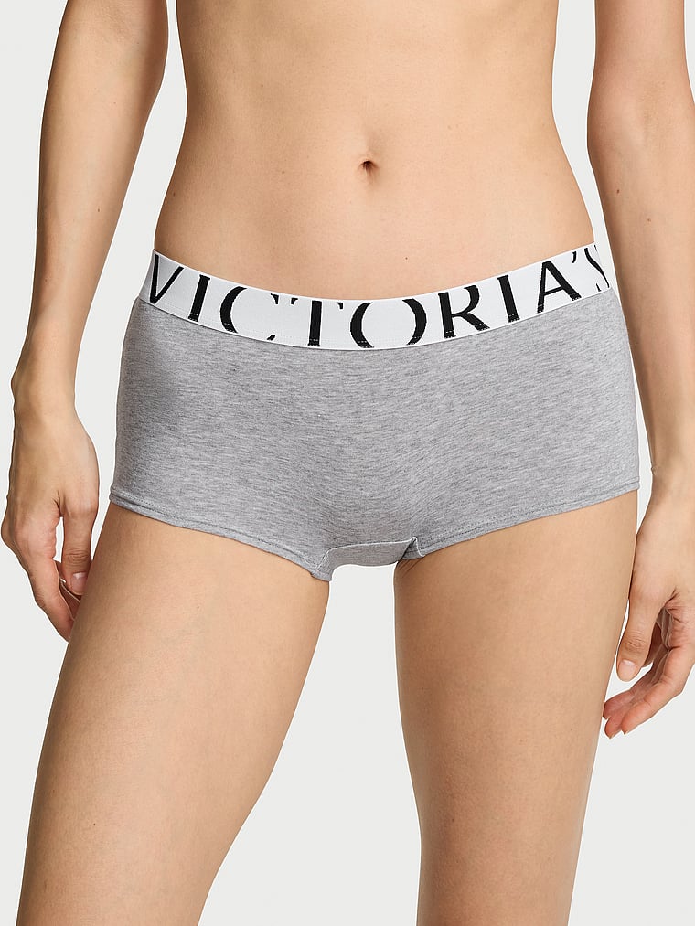 Exploded Logo Cotton Boyshort Panty