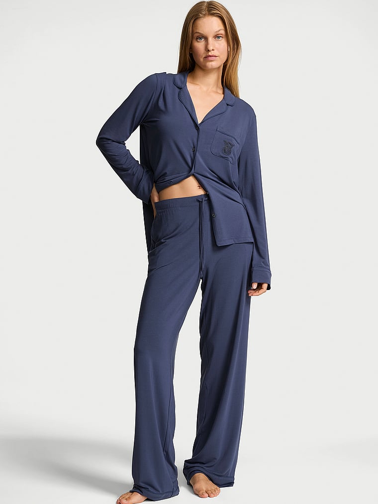 SoSoft™ Modal Long Pajama Set - Blue